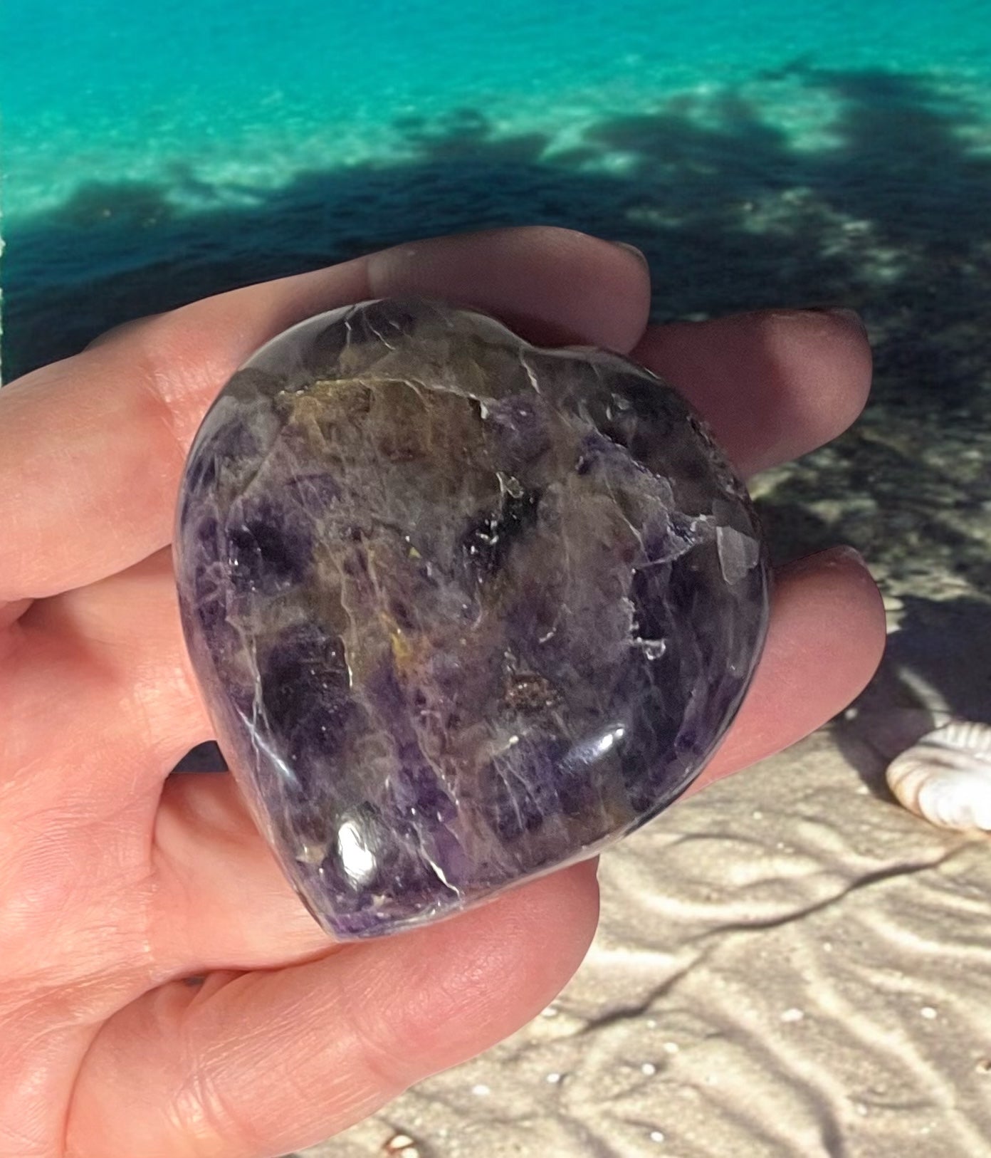 Amethyst Gemstone Heart