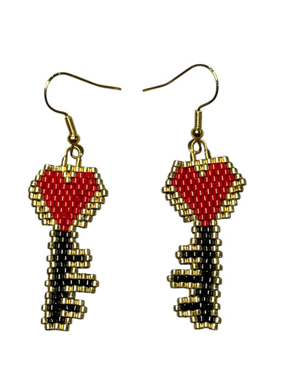Heart Key to your heart Earrings