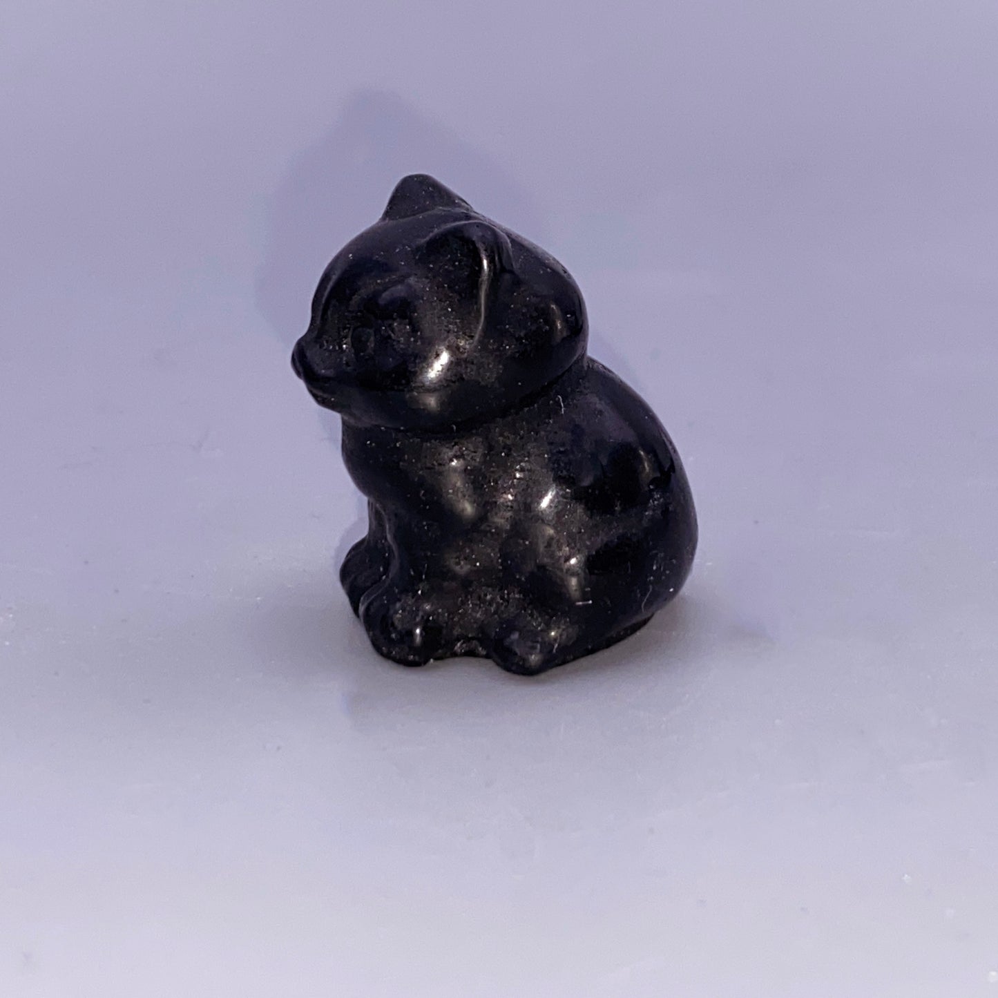 Small Black obsidian kitty cat