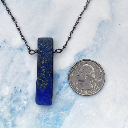 Lapis Lazuli and Pyrite Necklace