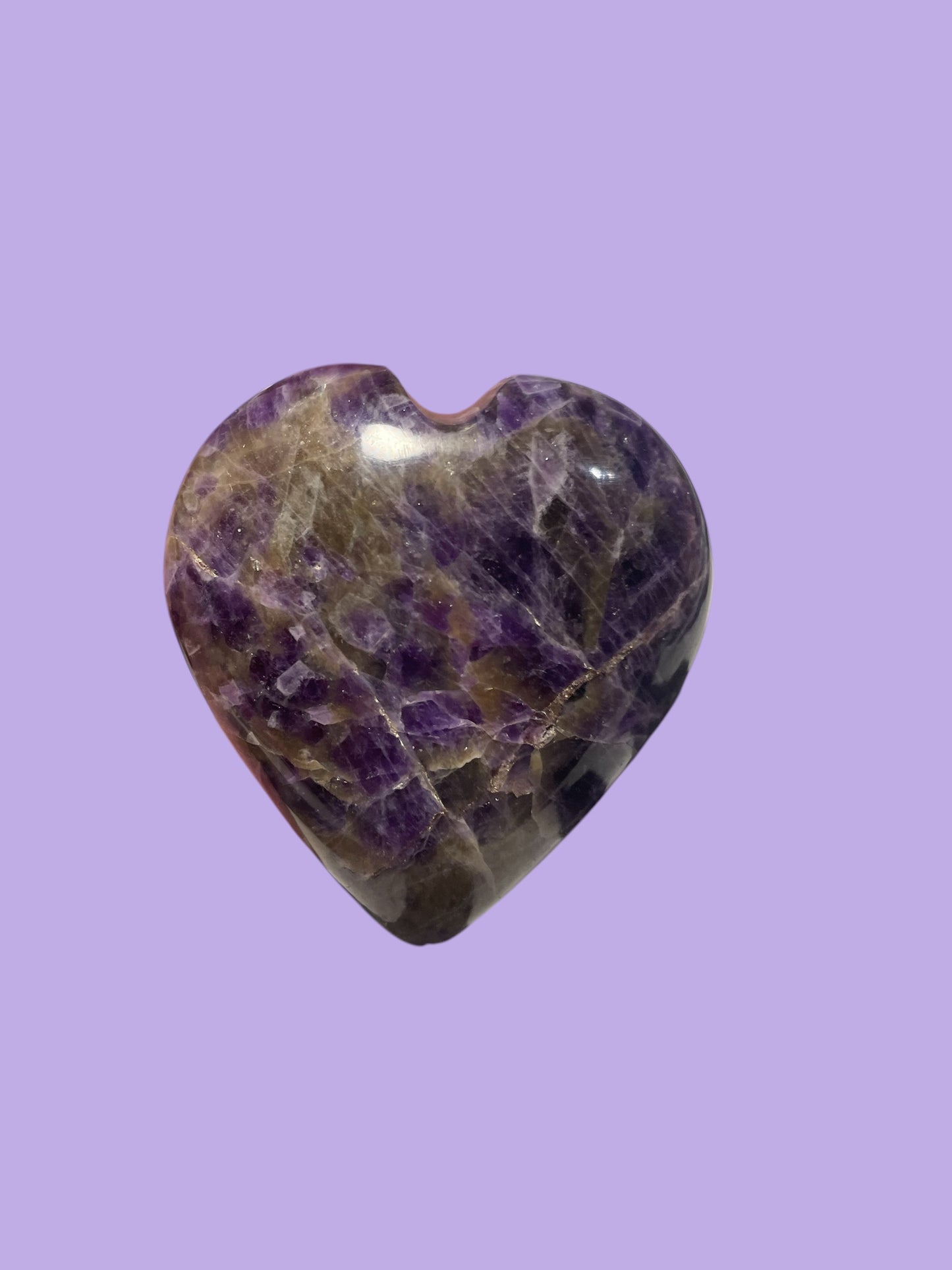 Amethyst Gemstone Heart