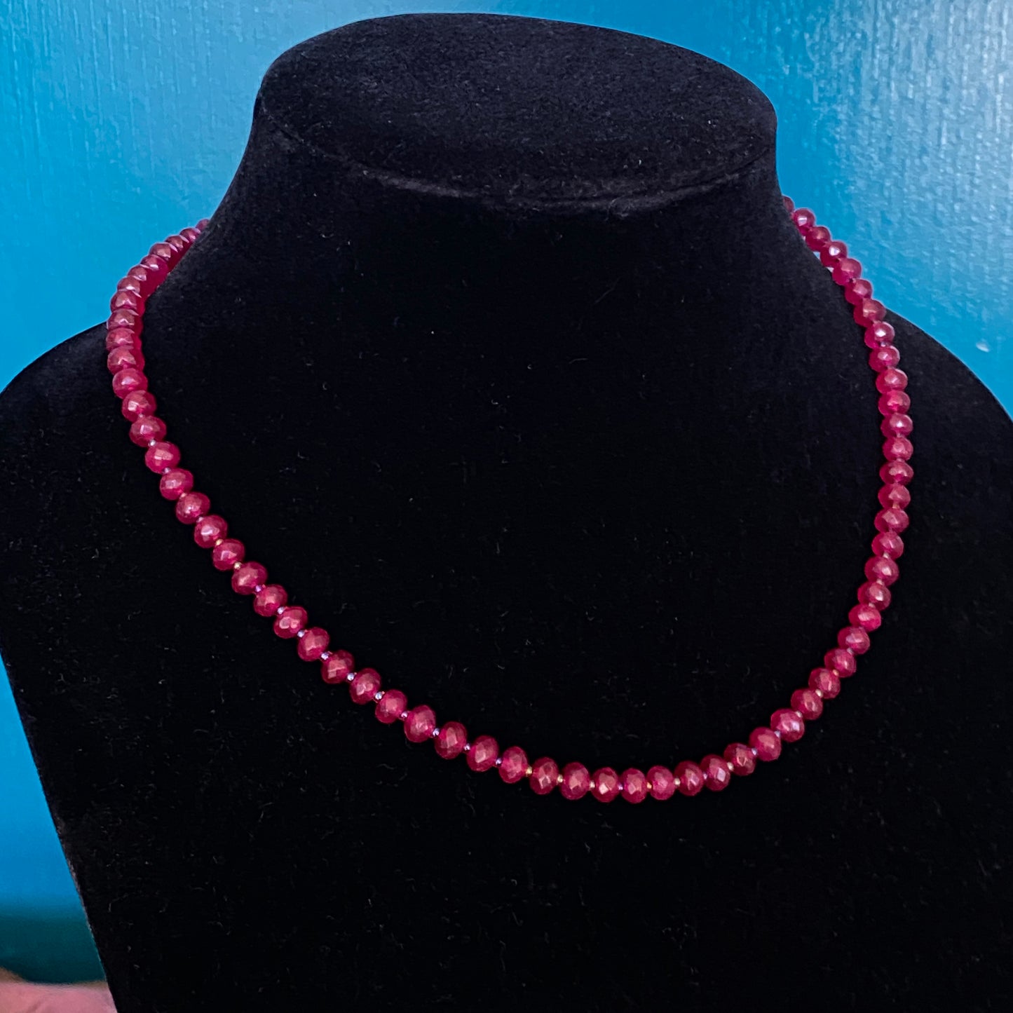 Red Jade Candy Necklace