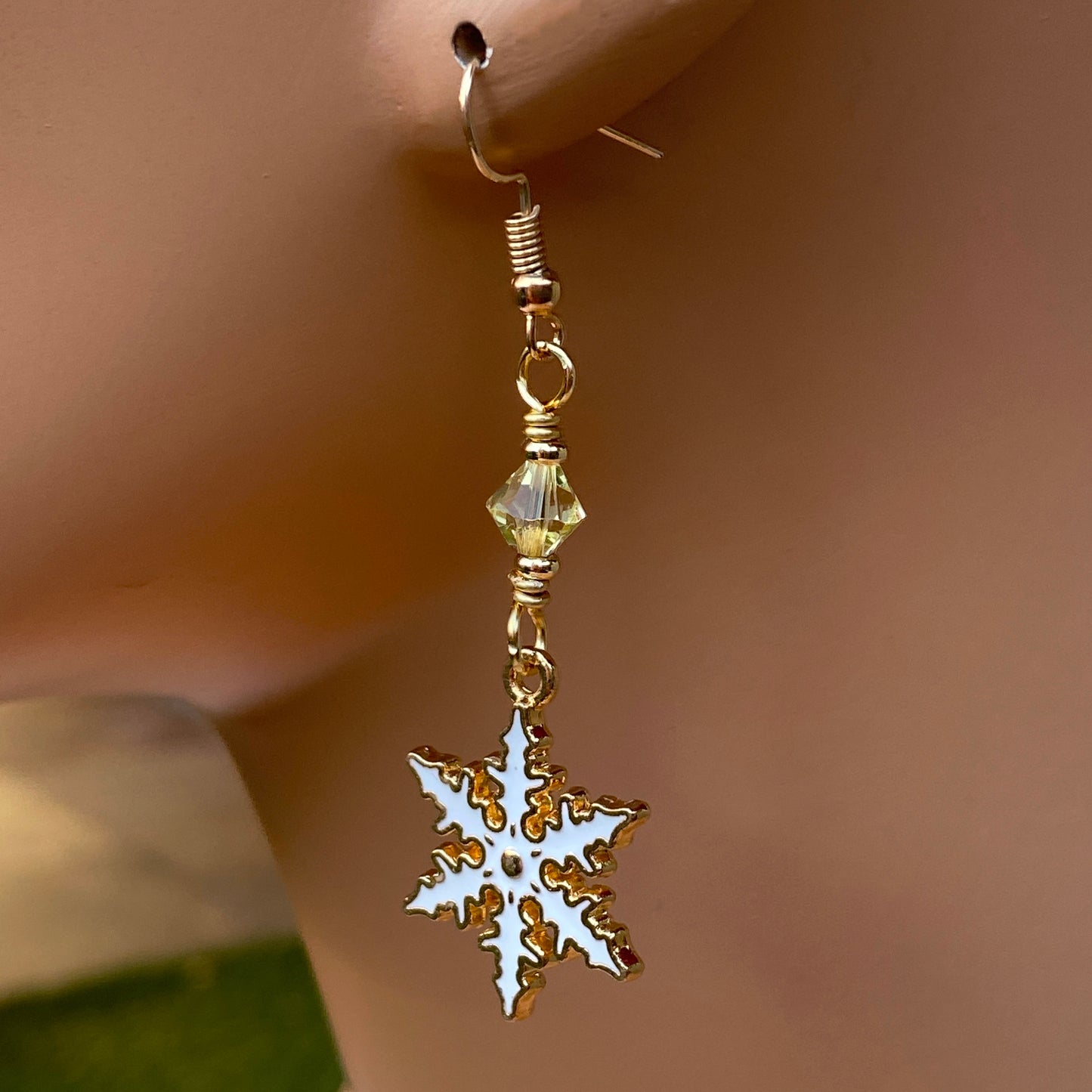 Snowflake Dangle Earrings