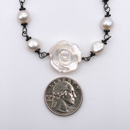 Mother of Pearl Rose Bracelet
