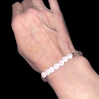 Rose Quartz Goddess Bracelet