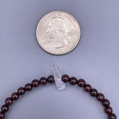 Garnet and quartz Bracelet