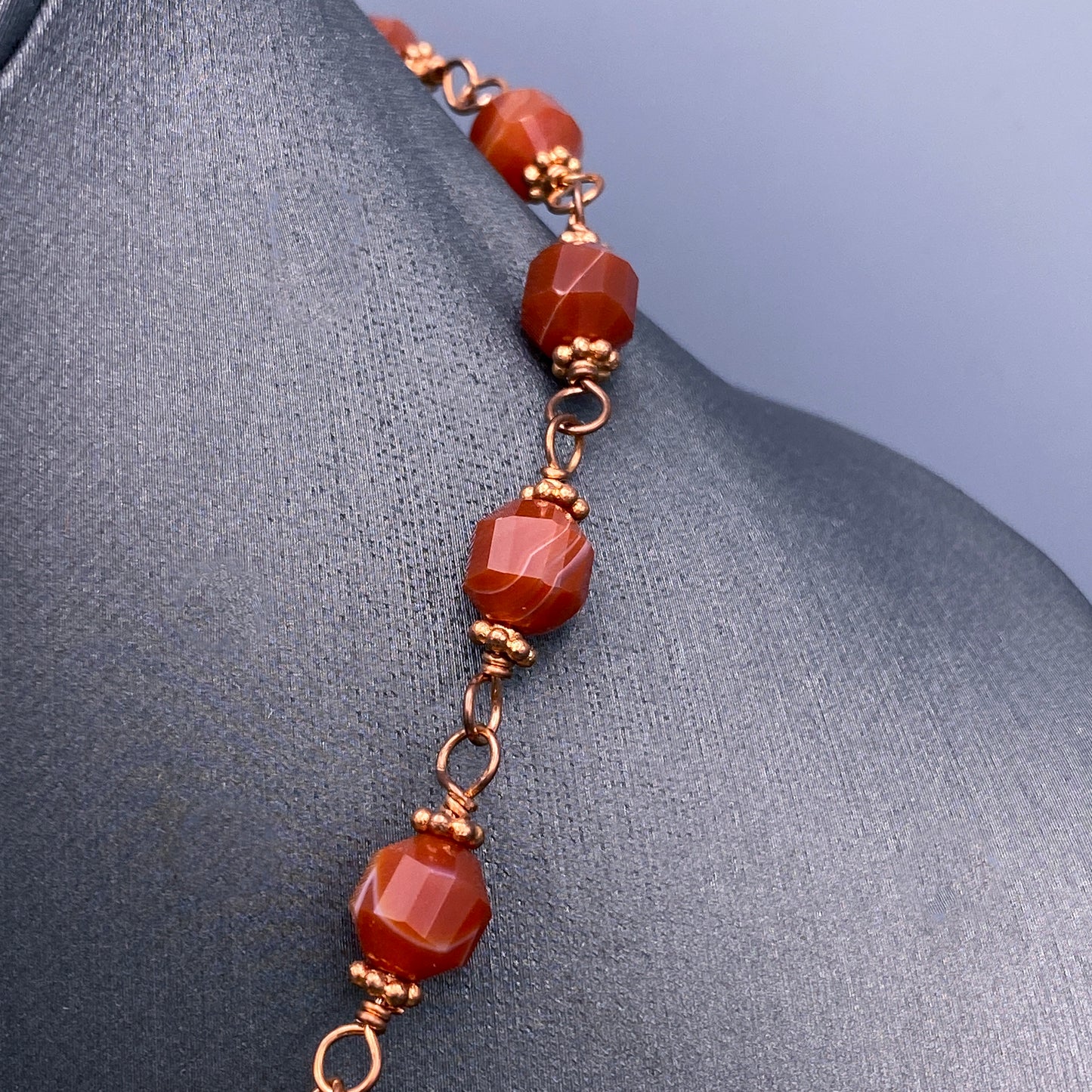 Carnelian and Copper Necklace