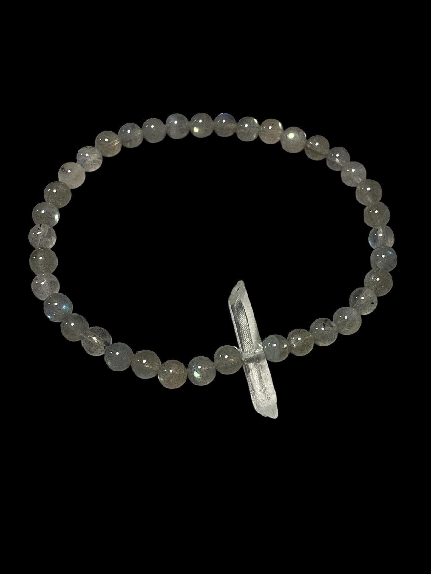 Labradorite and Quartz Bracelet
