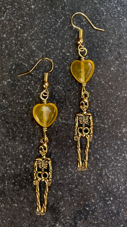 Halloween Skeleton Dangle Earrings