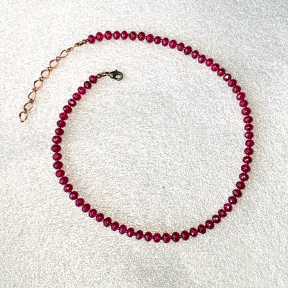 Red Jade Candy Necklace