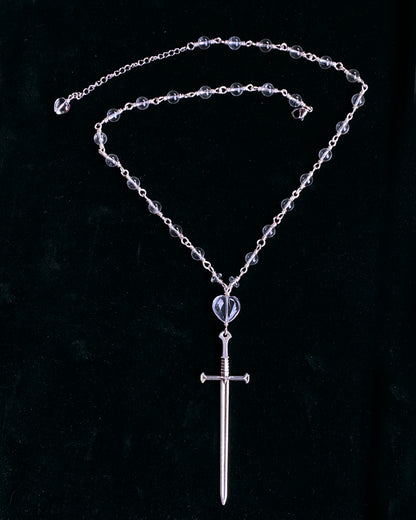 Quartz and Dagger Necklace