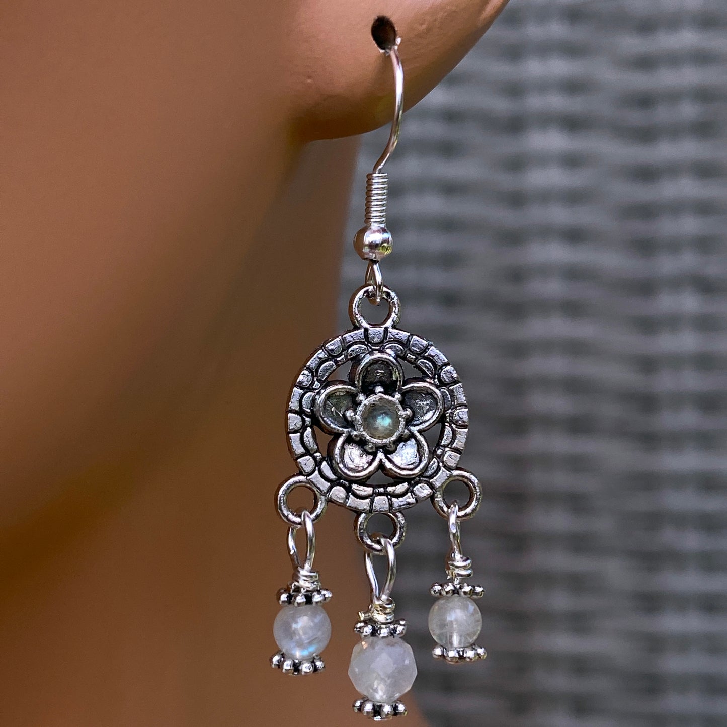 Moonstone Chandelier earrings