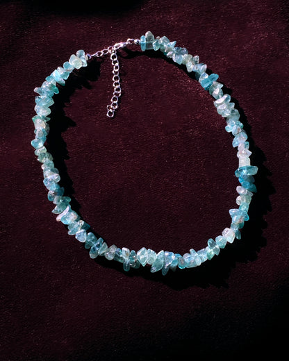 Apatite gemstone Chip Necklace