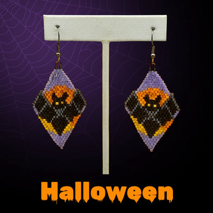 Bat Halloween Fringe earrings