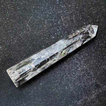 Natural Clear Quartz Wand Point Obelisk