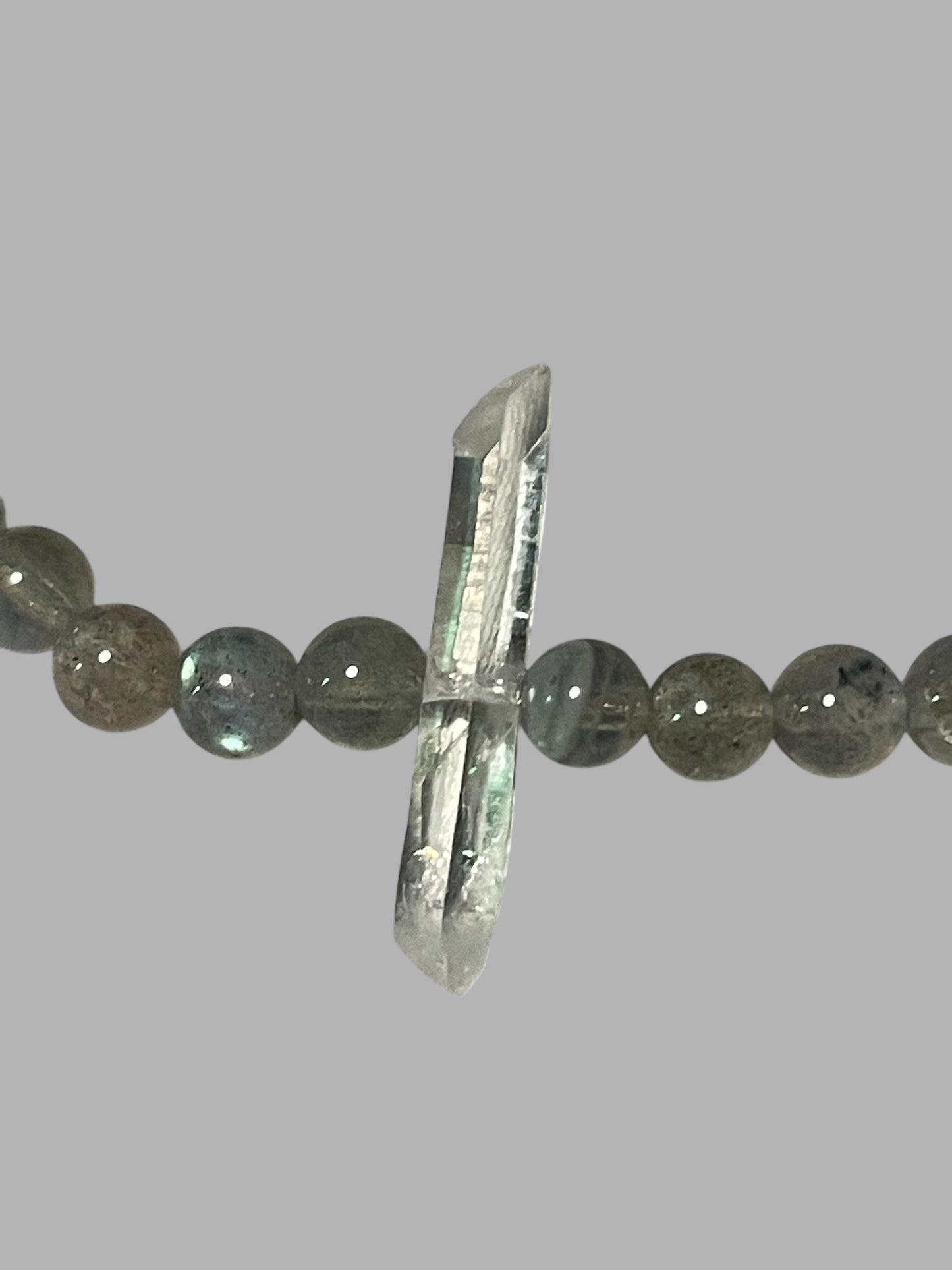Labradorite and Quartz Bracelet