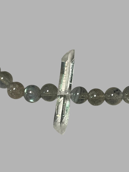 Labradorite and Quartz Bracelet