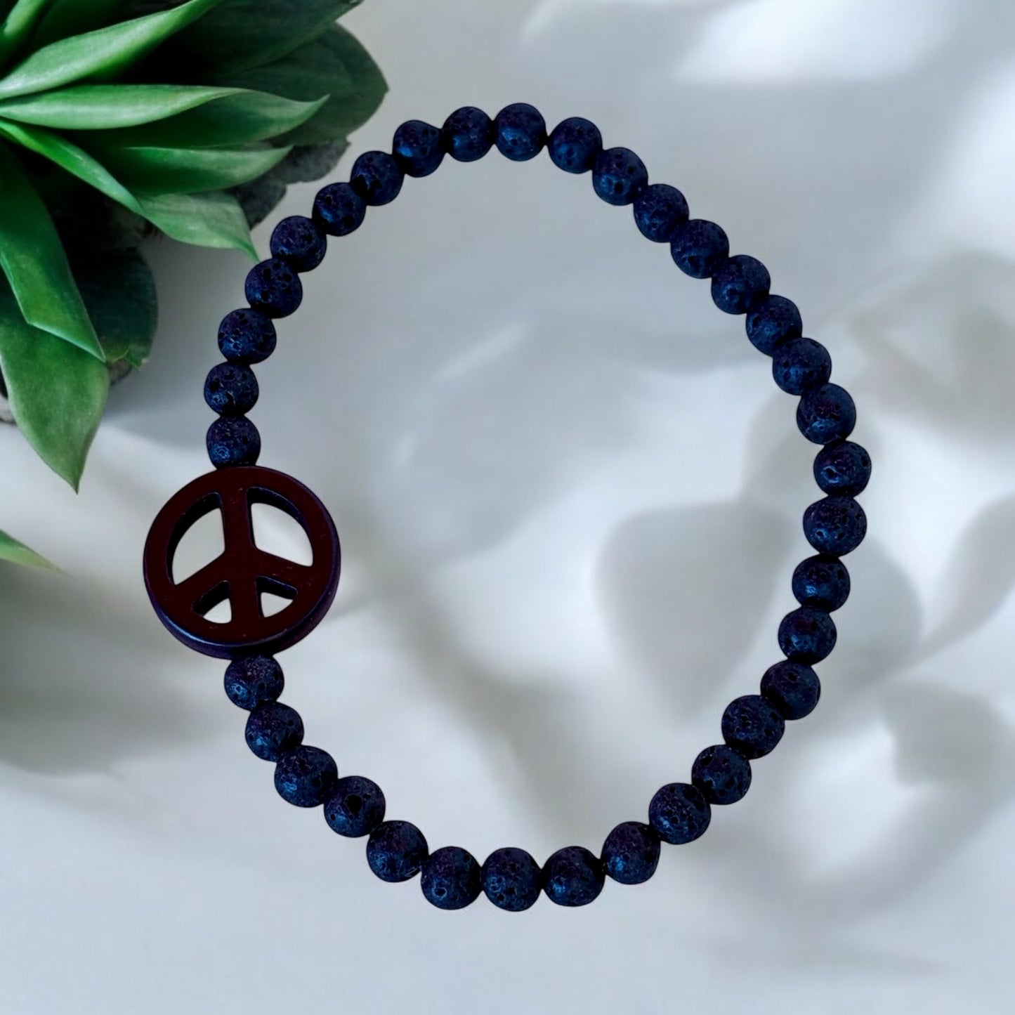 Peace Sign Bracelets gemstones