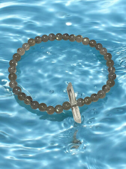 Labradorite and Quartz Bracelet