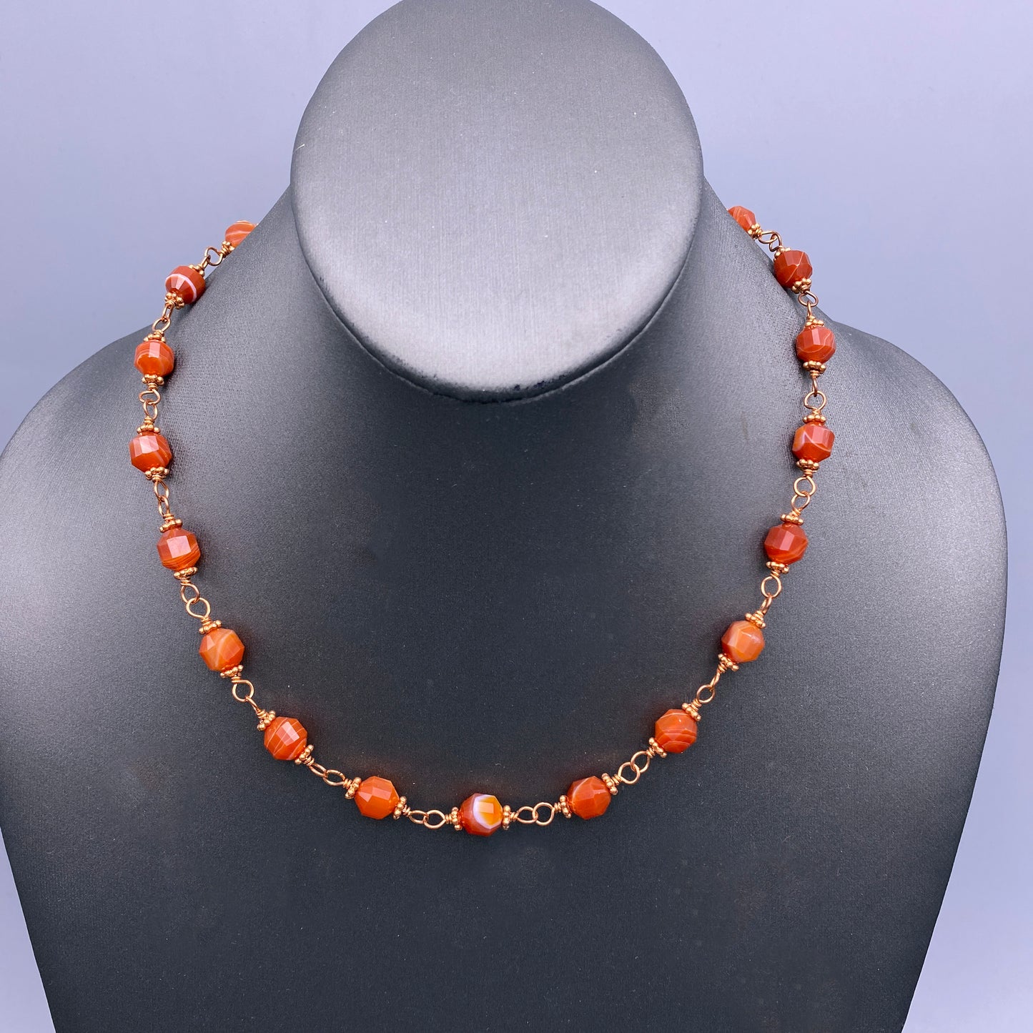 Carnelian and Copper Necklace