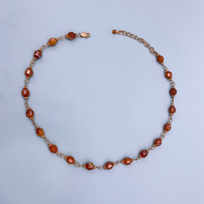 Carnelian and Copper Necklace