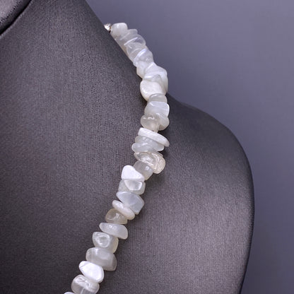 Moonstone Gemstone Chip Necklace