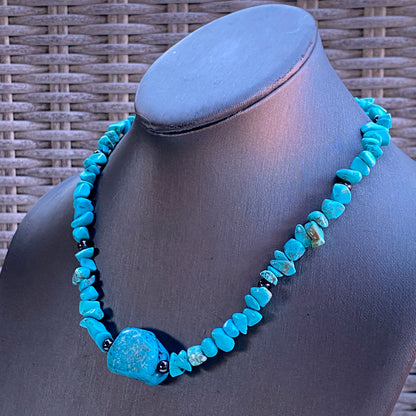 Genuine Turquoise gemstone Necklace