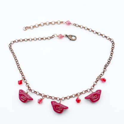 Red Birdie Necklace