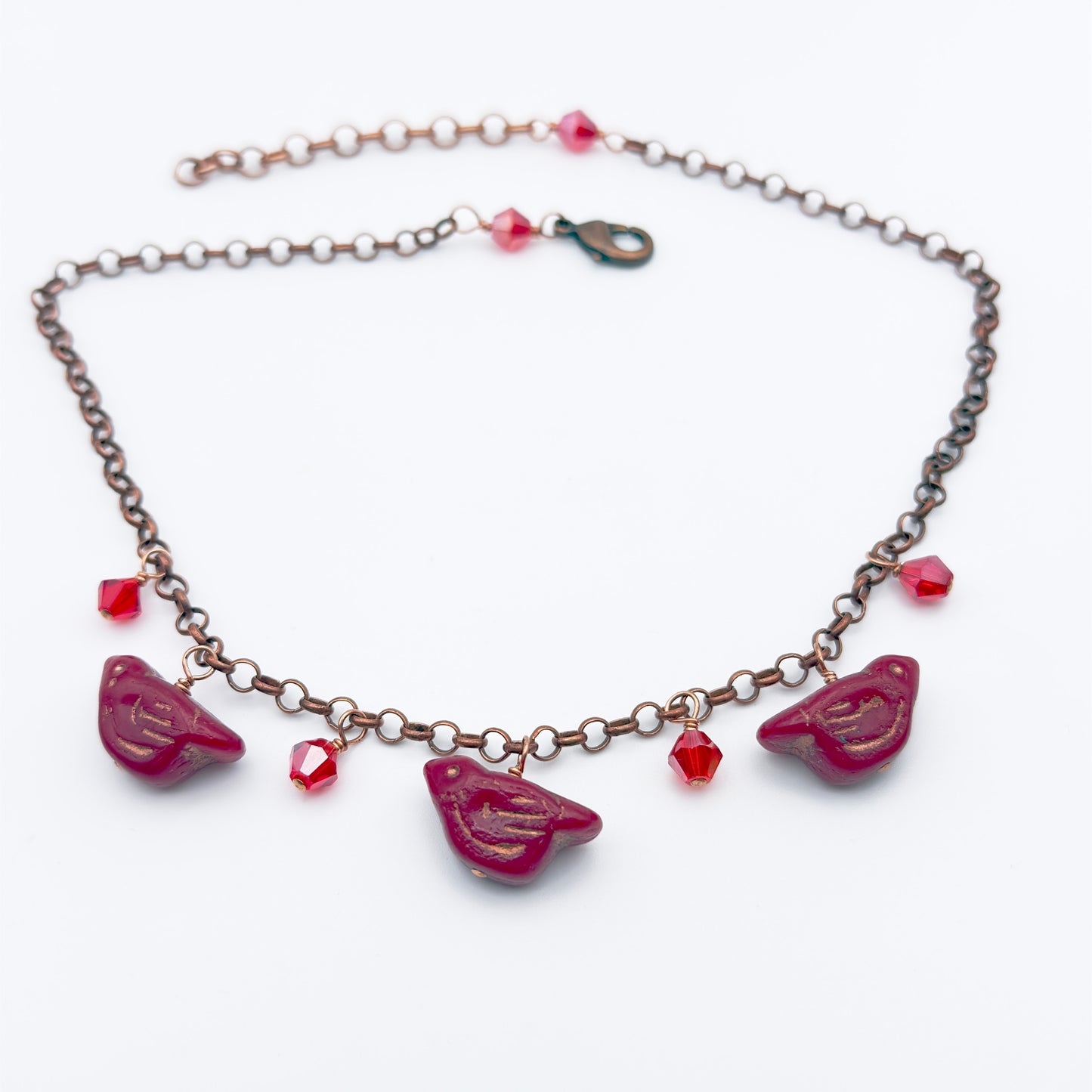Red Birdie Necklace