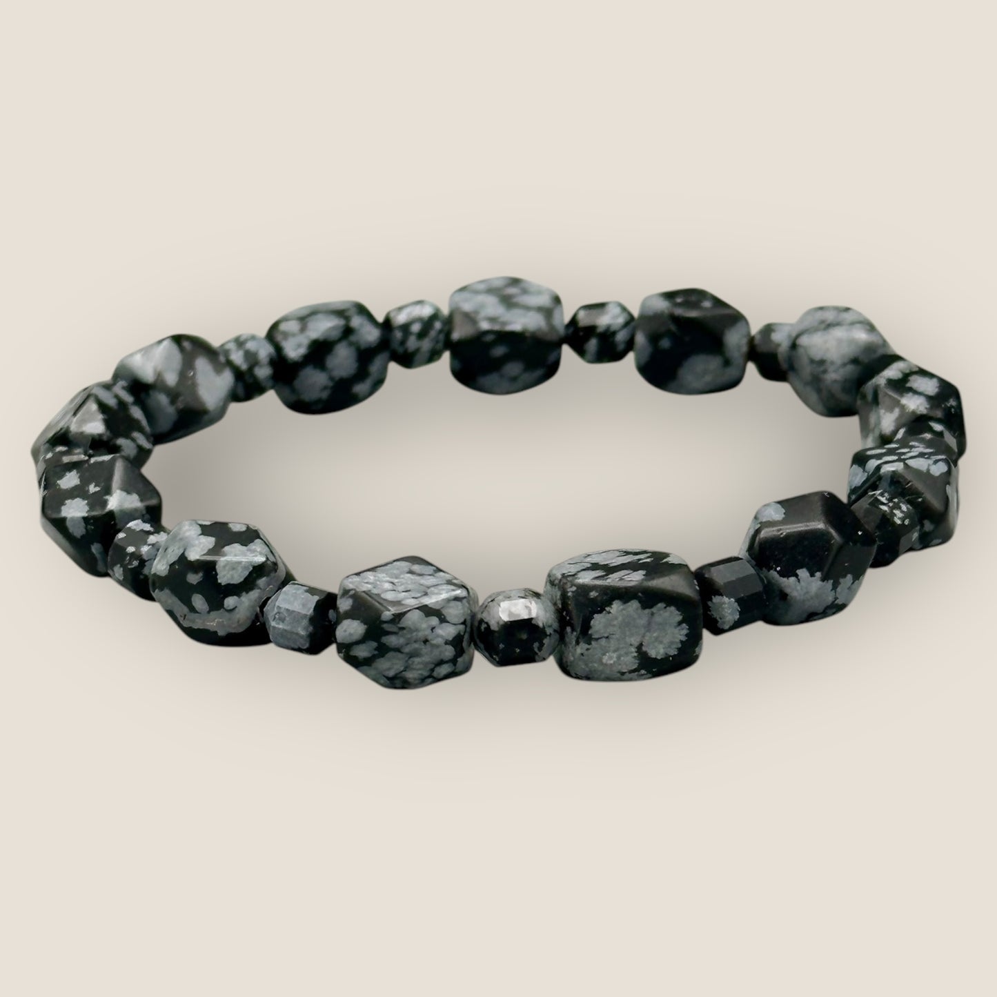 Snowflake Obsidian Bracelet