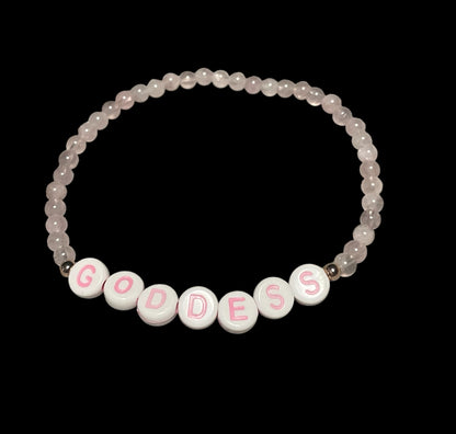 Rose Quartz Goddess Bracelet