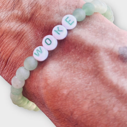 Woke AF Beaded Gemstone Bracelet