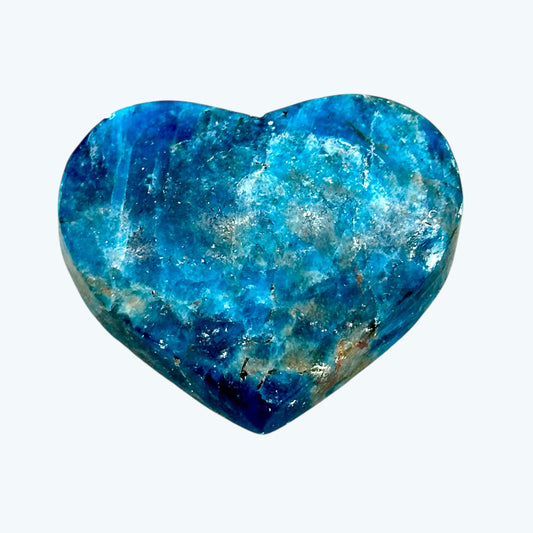 Blue Apatite Carved Hearts