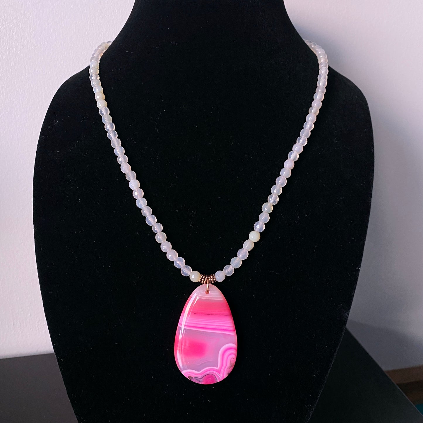 Pink Agate Necklace