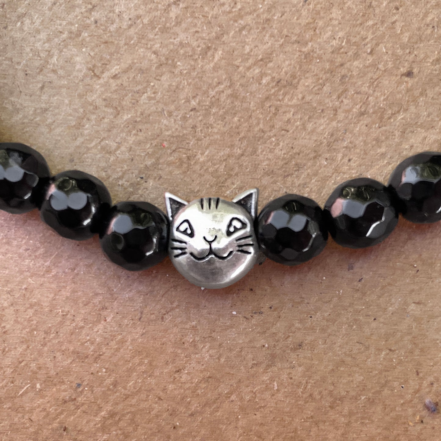 Onyx and Kitty Bracelet