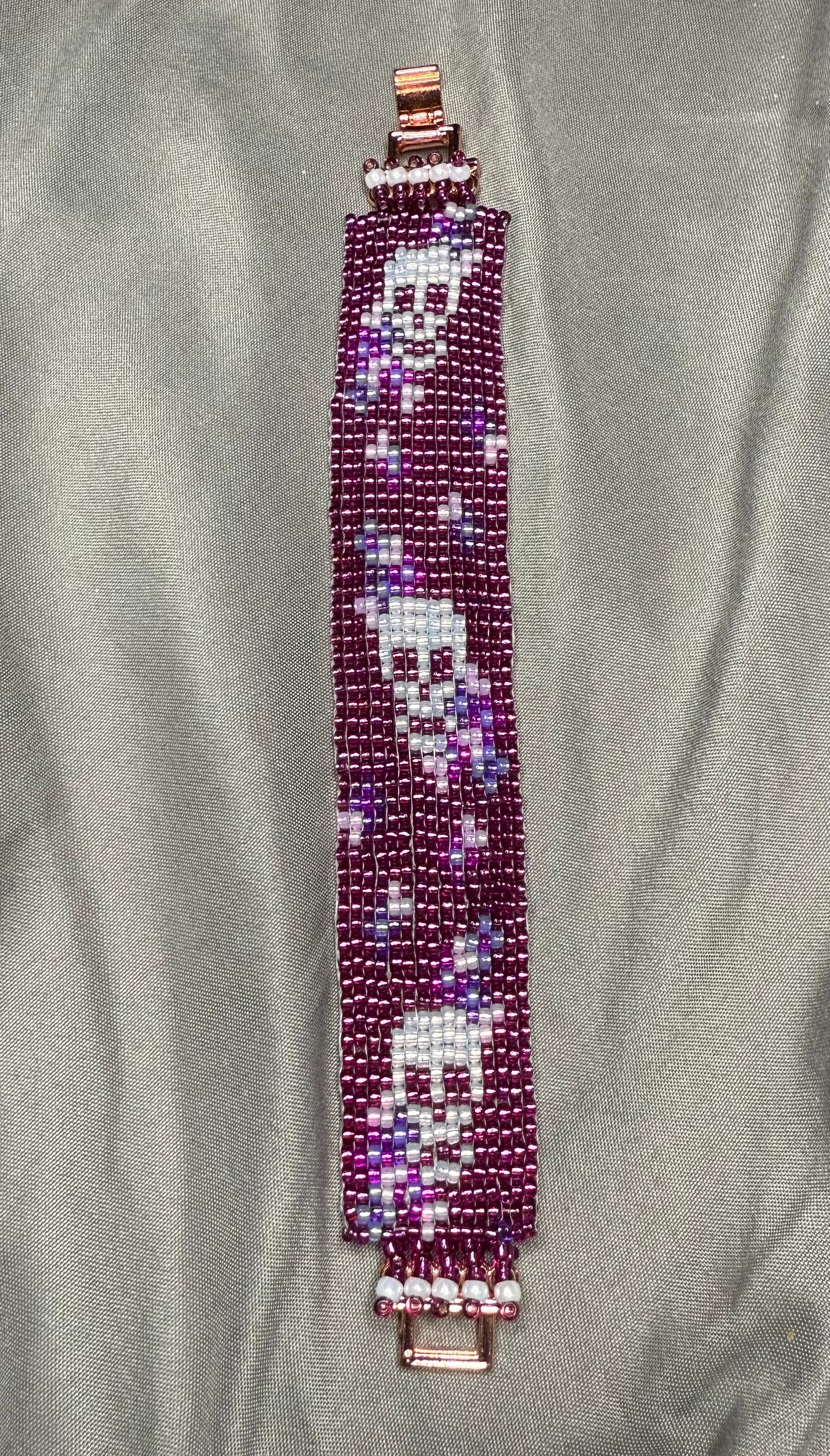 Sugar Skull Beaded Bracelet