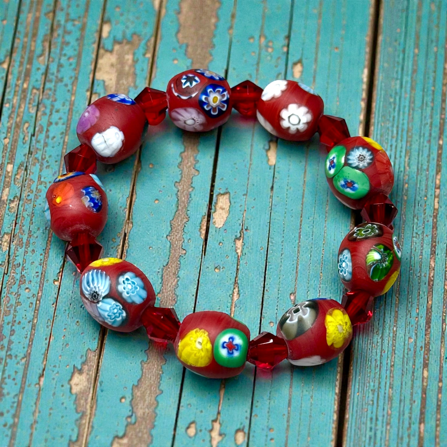 Millefiori Glass Bracelet