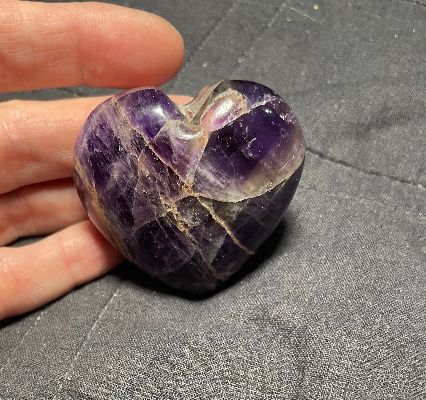 Amethyst Gemstone Heart