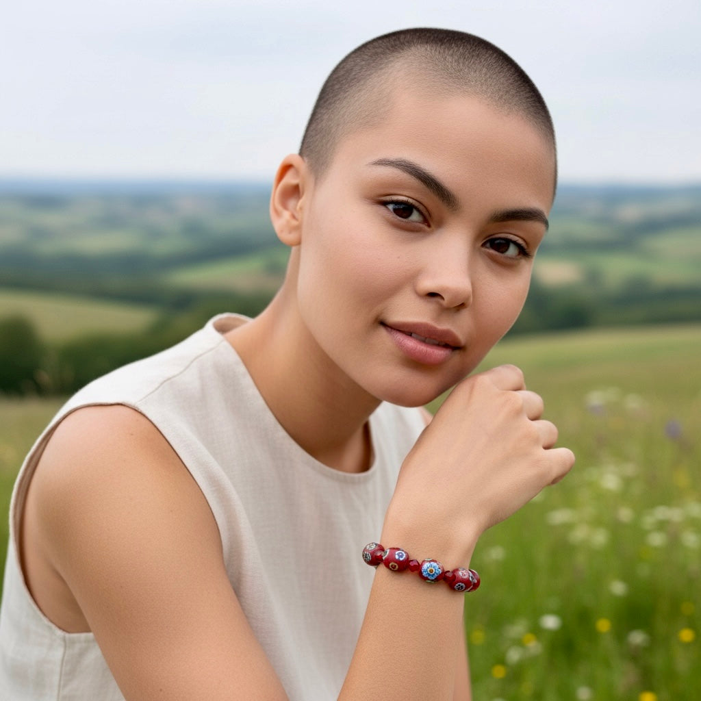 Millefiori Glass Bracelet