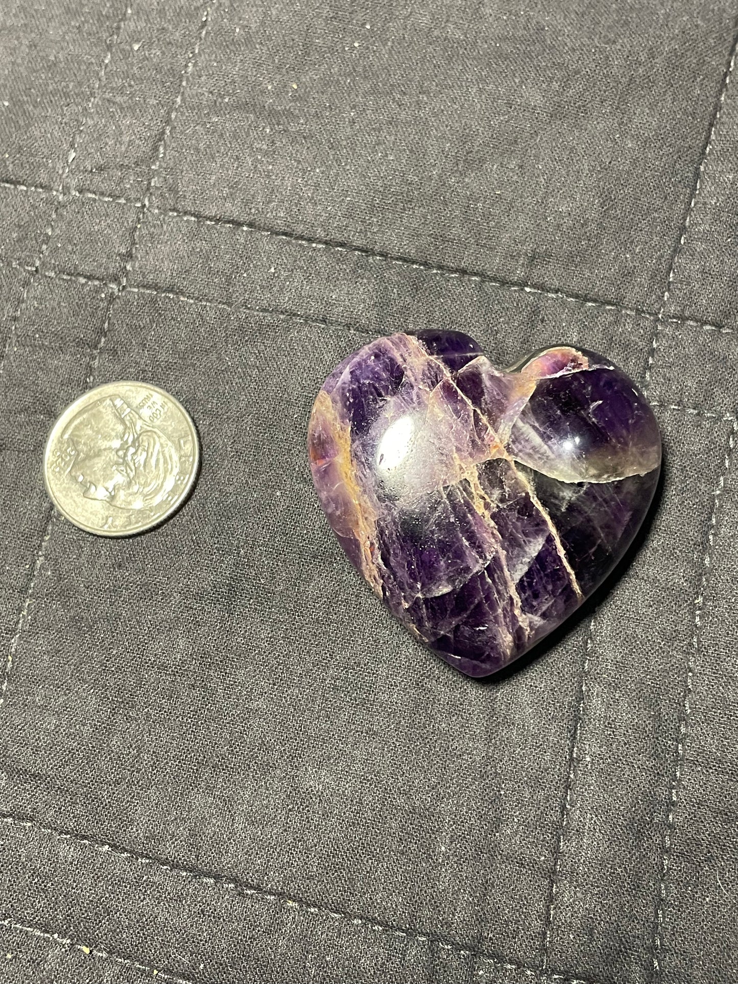 Amethyst Gemstone Heart