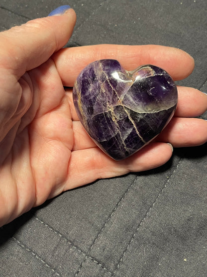 Amethyst Gemstone Heart