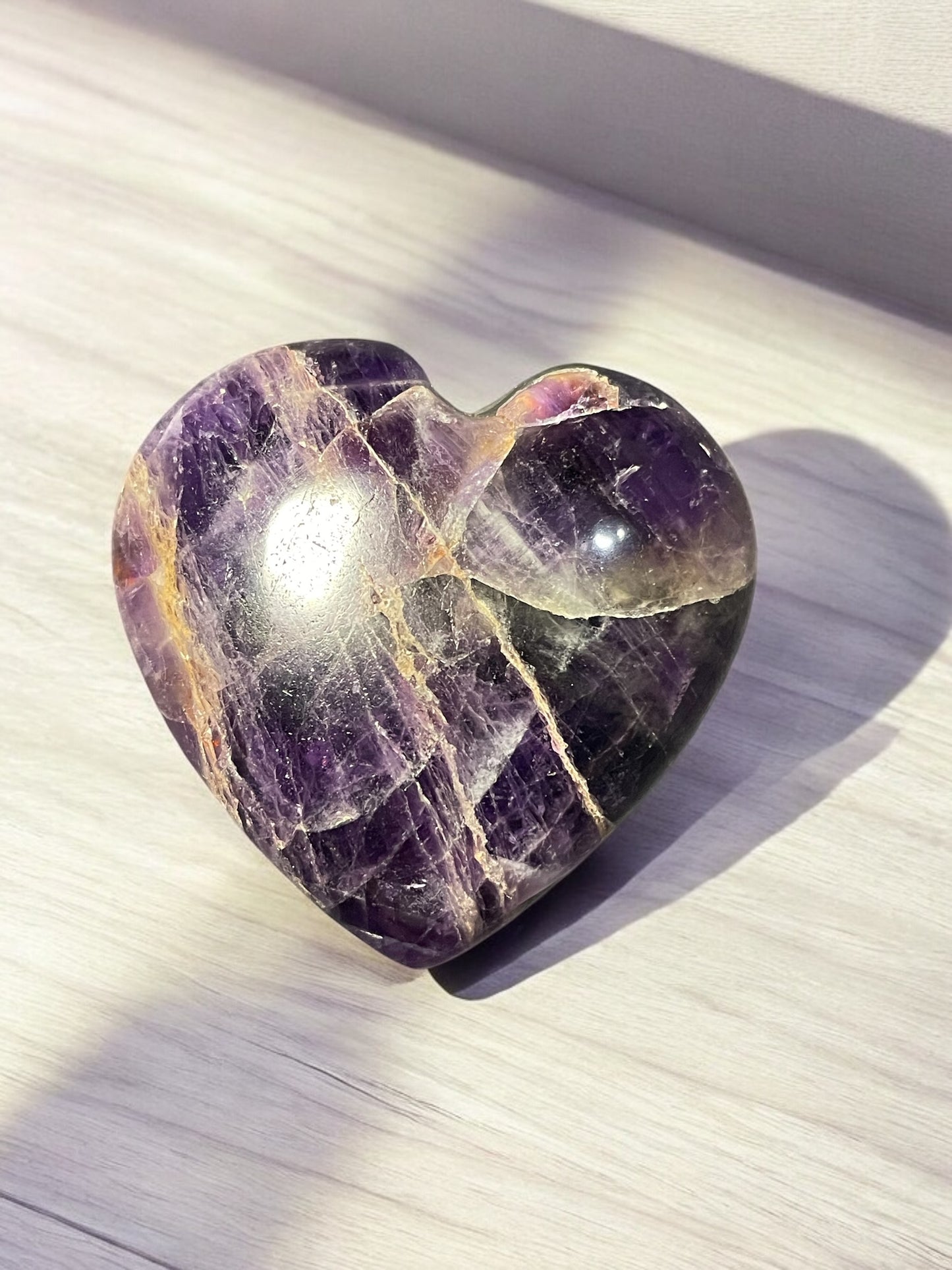 Amethyst Gemstone Heart