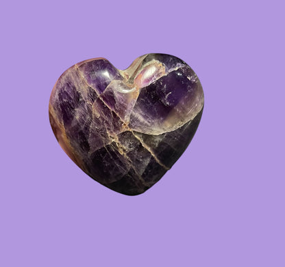 Amethyst Gemstone Heart