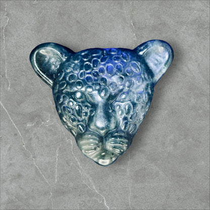 Natural Labradorite Leopard Head