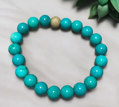 Turquoise and Gold Bracelet
