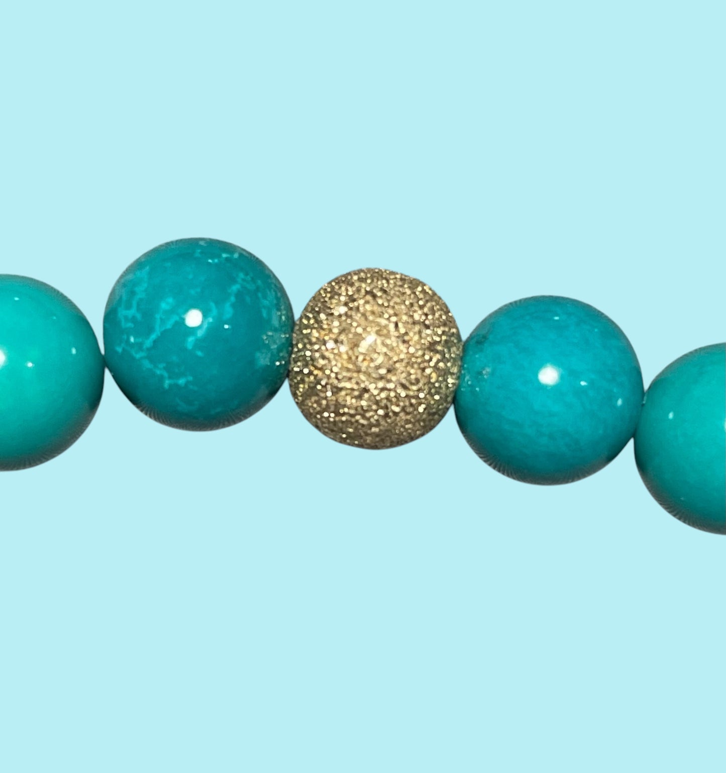 Turquoise and Gold Bracelet