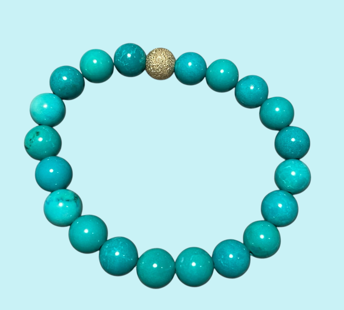 Turquoise and Gold Bracelet