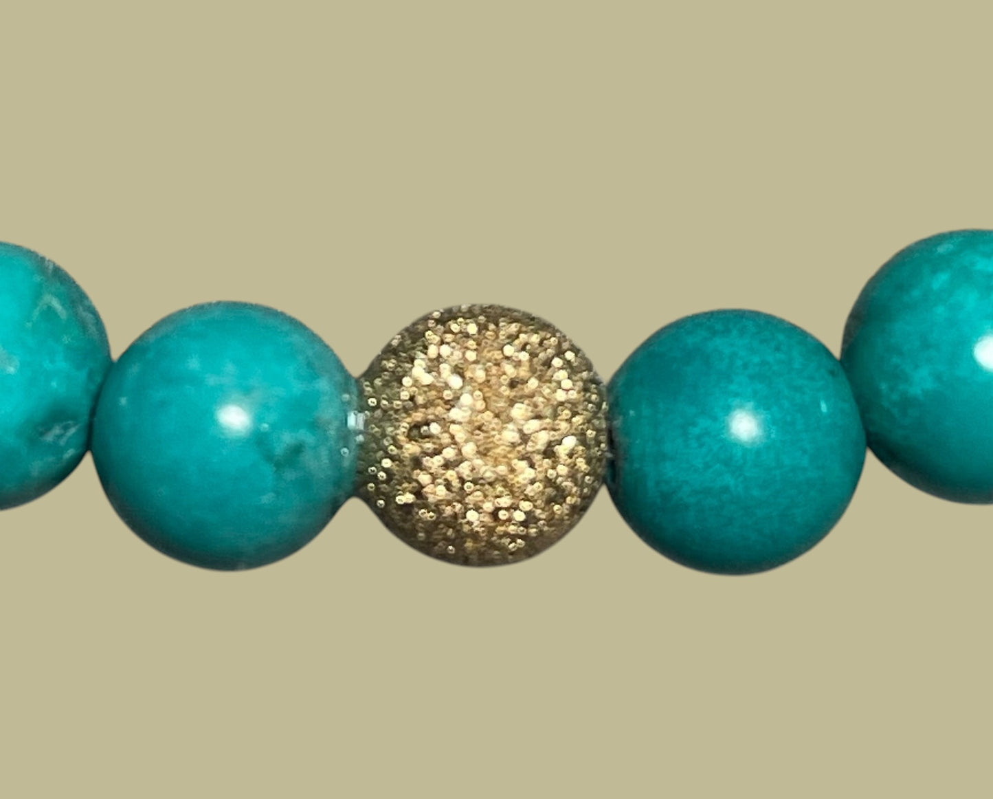 Turquoise and Gold Bracelet