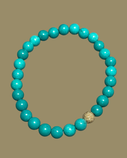 Turquoise and Gold Bracelet