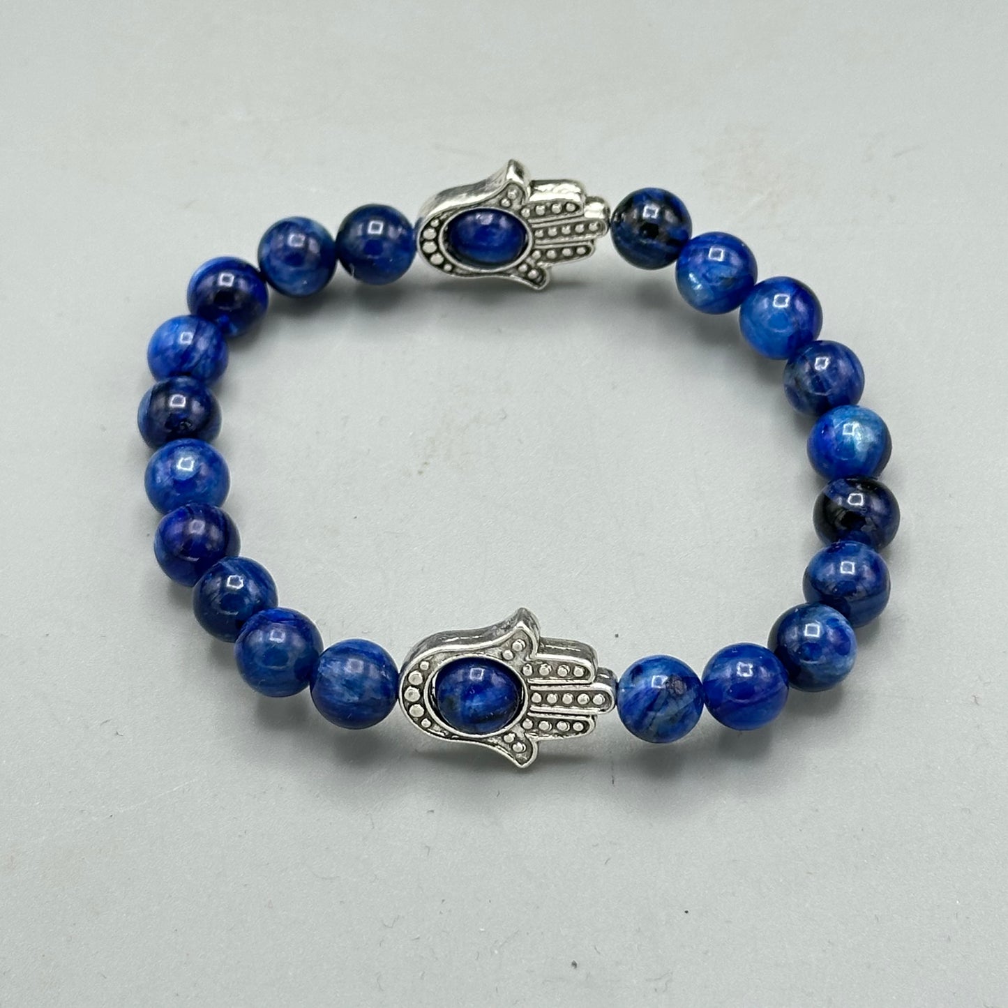 Kyanite Hamsa Bracelet